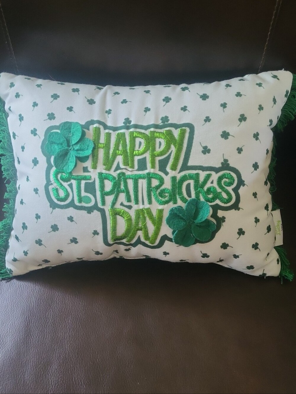 Lucky Lane St. Patrick's Day Throw Pillow